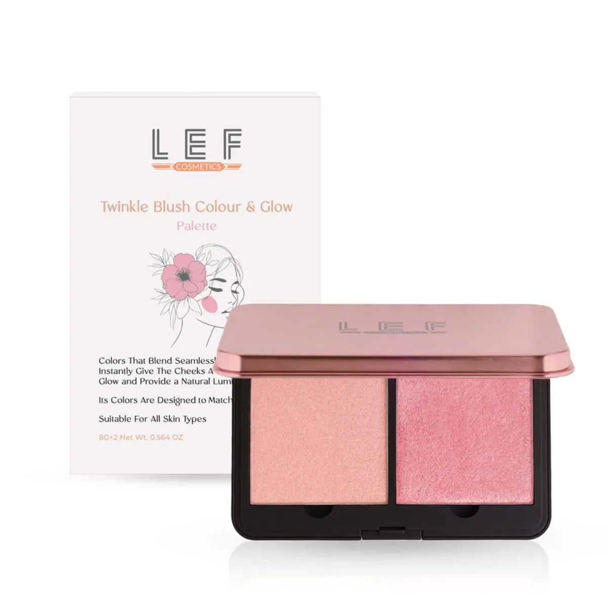 Lef Twinkle Bulsh & Glow Palette 03 - view 1