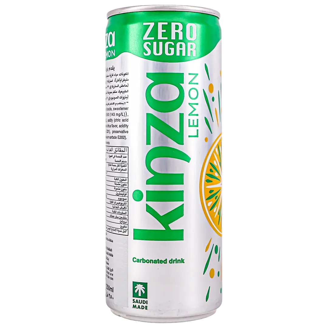 Kinza Soft Drink Zero Lemon 250 ml - view 2