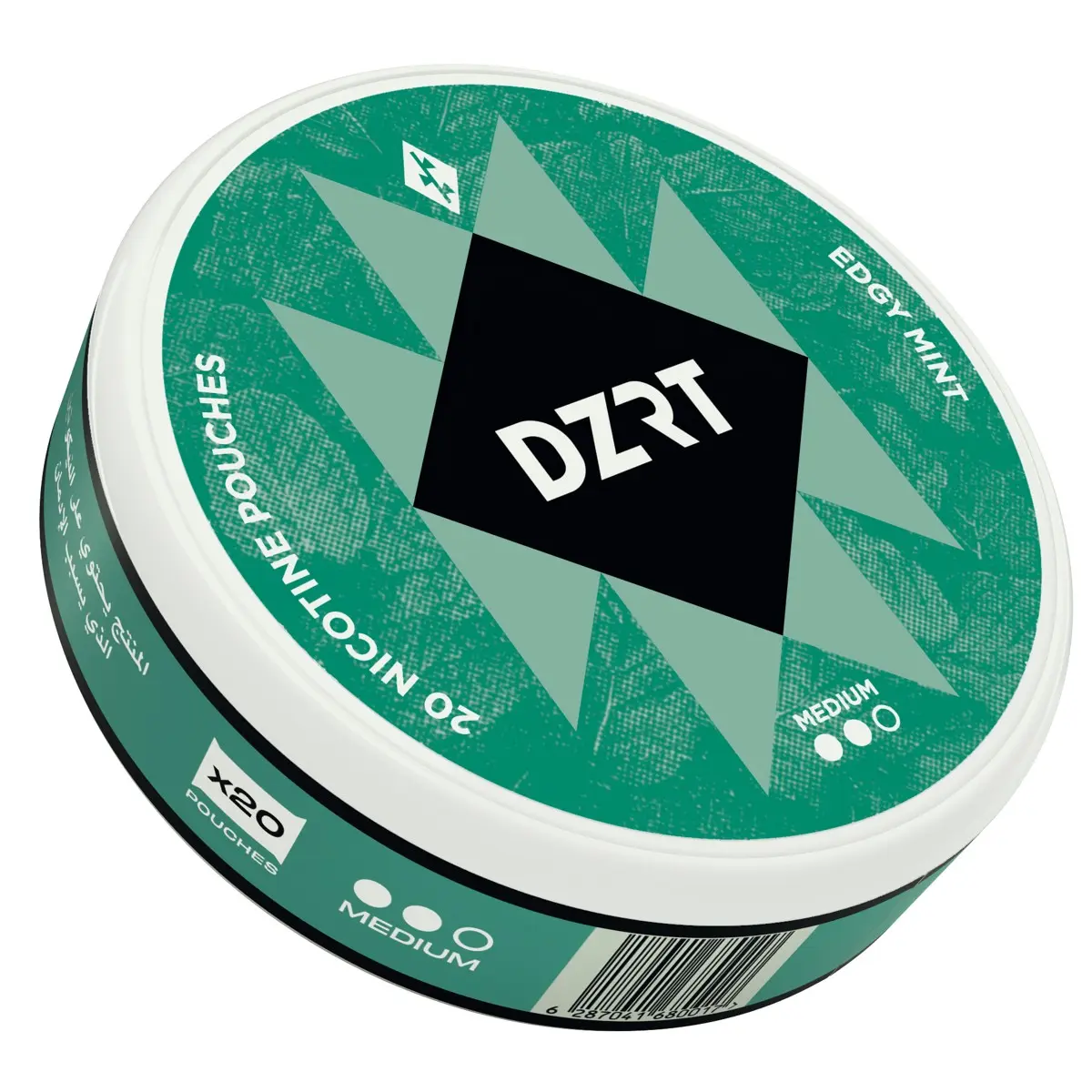 DZRT Nicotine Edgy Mint Medium 6mg 20 Pouch - view 3
