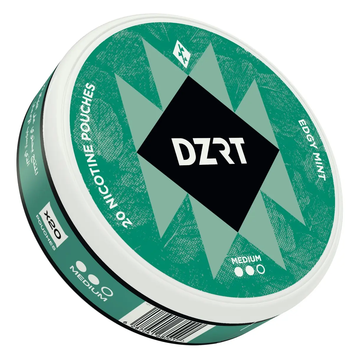 DZRT Nicotine Edgy Mint Medium 6mg 20 Pouch - view 1