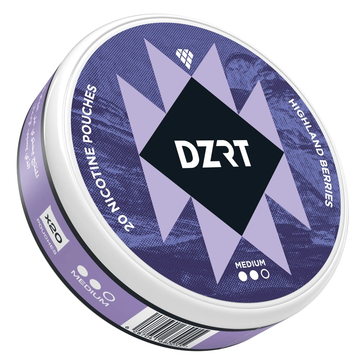 DZRT Nicotine Highland Berries Medium 6mg 20 Pouch