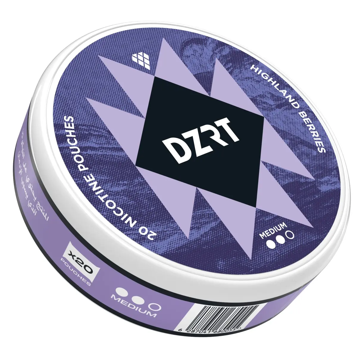DZRT Nicotine Highland Berries Medium 6mg 20 Pouch - view 4