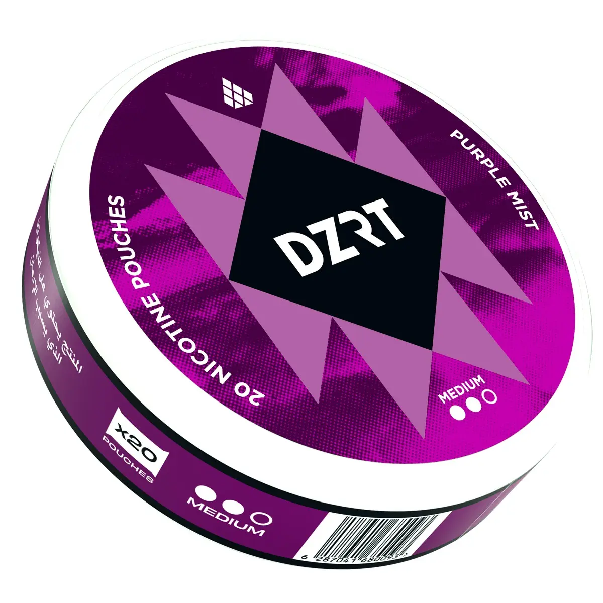DZRT Nicotine Purple Mist Medium 6mg 20 Pouch - view 5