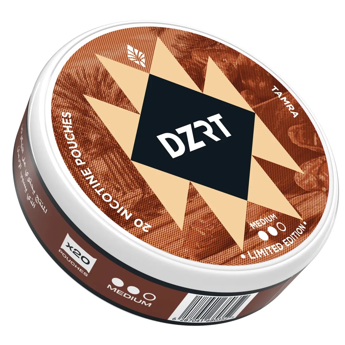 DZRT Nicotine Tamra Medium 6mg 20 Pouch - view 4