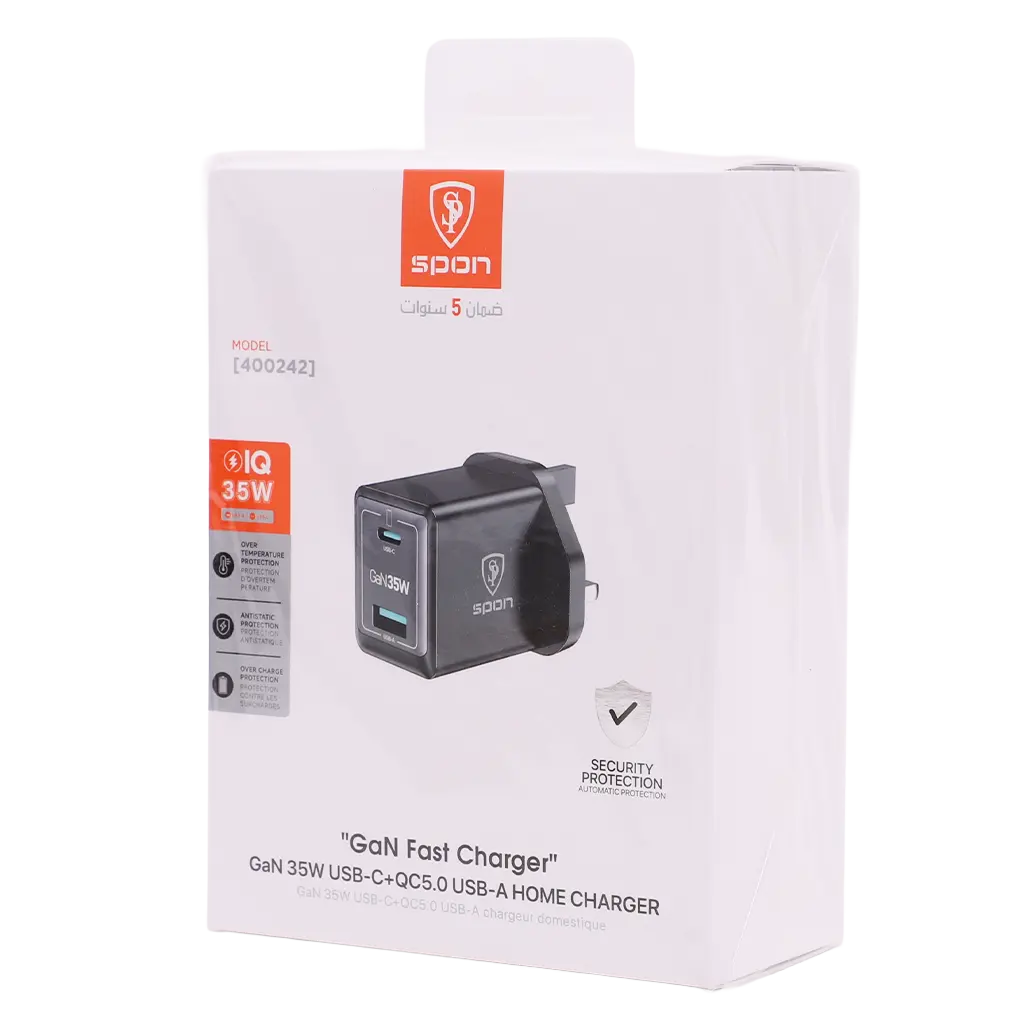 Spon Wall Charger With 35W Power Featuring Usb C And Usb A Ports - view 2