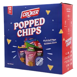 Croker Popped Chips Sweet & Chili Lime Mix 12 pcs 30 gm