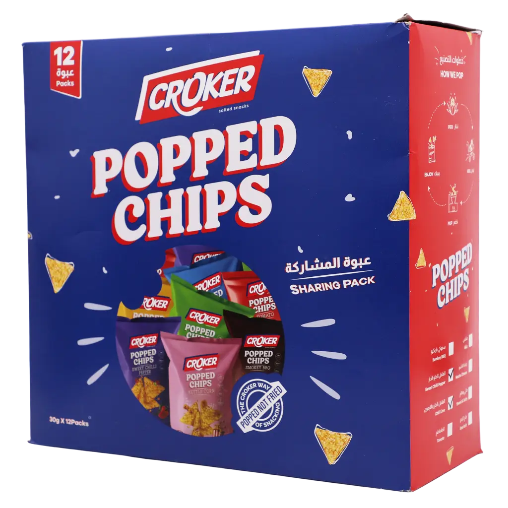 Croker Popped Chips Sweet & Chili Lime Mix 12 pcs 30 gm - view 1