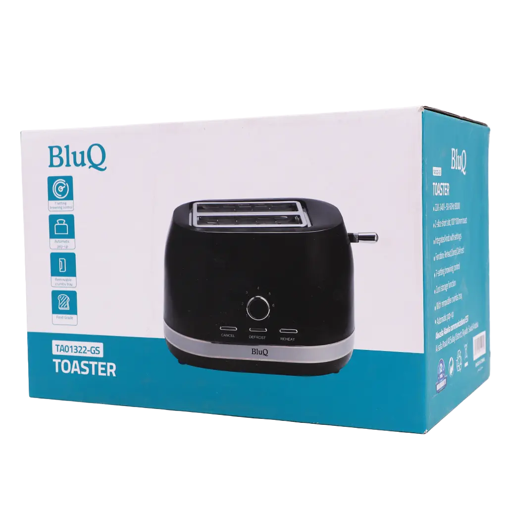 BluQ Toaster Reheat Cancel Defrost 800 W - view 1