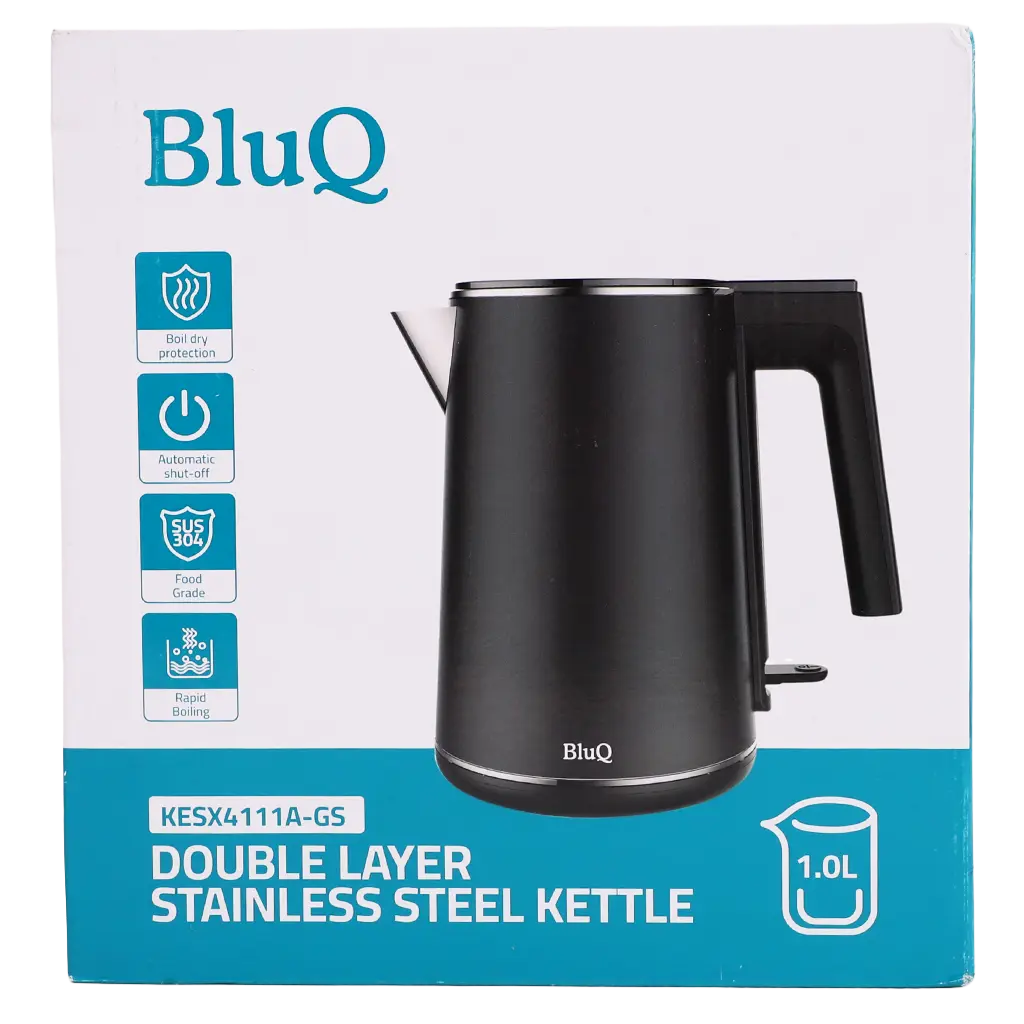 BluQ Double Layer Kettle Stainless Steel inside Plastic outside 1 L 1500 W - view 3