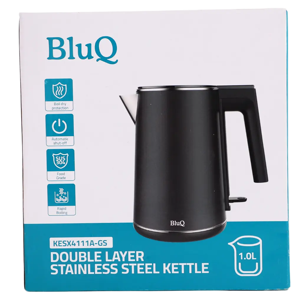 BluQ Double Layer Kettle Stainless Steel inside Plastic outside 1 L 1500 W - view 4