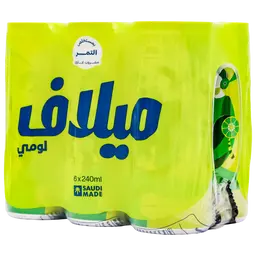 ميلاف لومي مشروب غازى نكهه حمضيات  6 حبه 240 مل