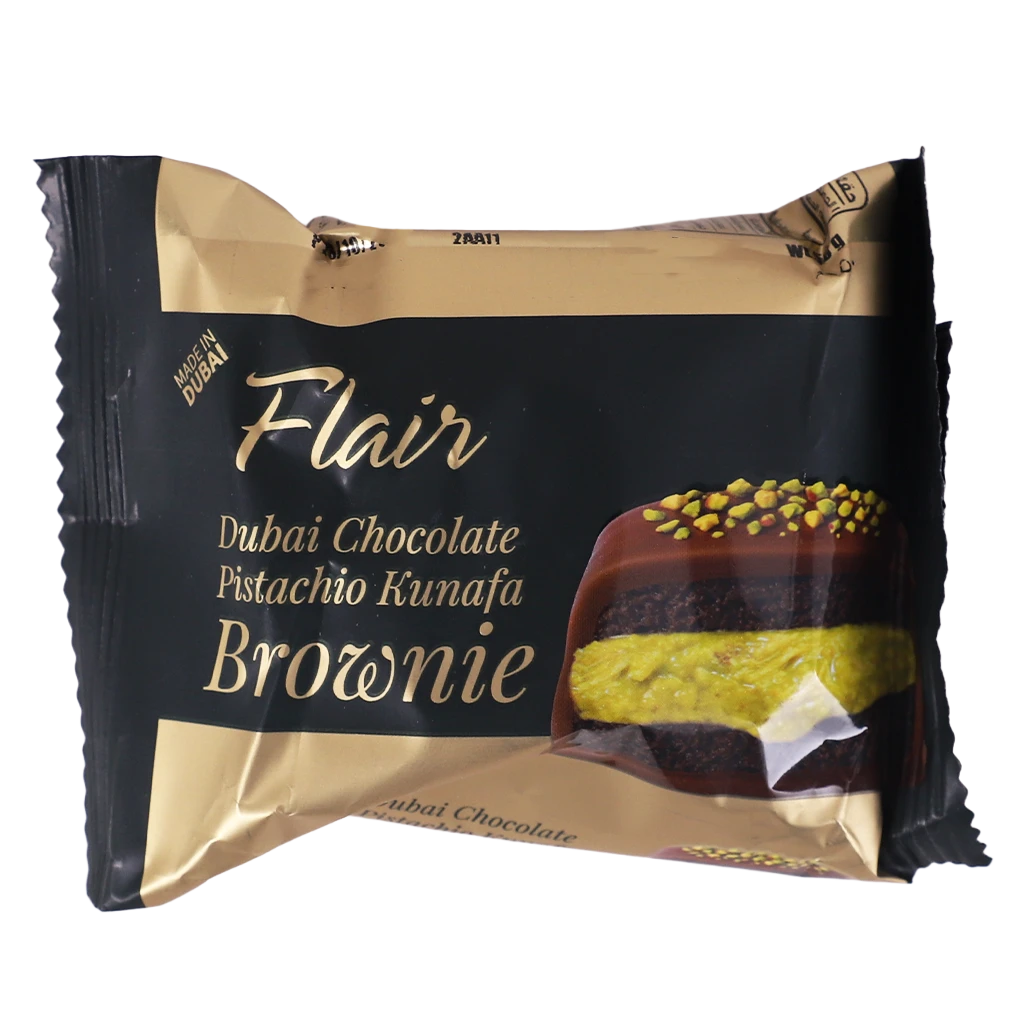 Flair Pistachio Kunafa Dubai Chocolate Brownie 50 gm
