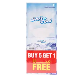 Soft n Cool Tissue 2 Ply 200 Pulls 5 Pcs + 1 Free Offer Pack