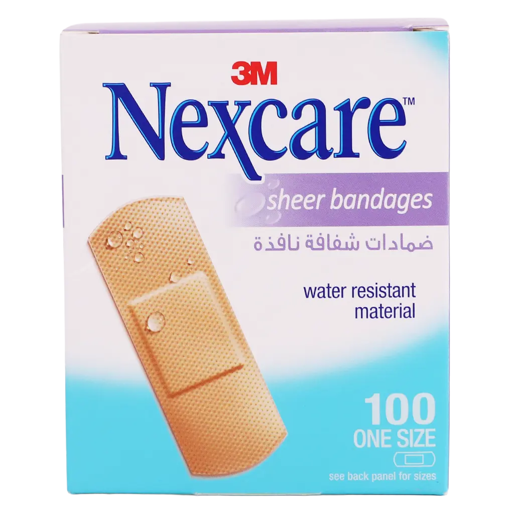 3M Nexcare Transparent Adhesive Waterproof Bandages 72×25 Mm 100 Pieces - view 2