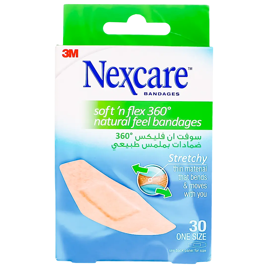 3M Nexcare Soft N Flex Natural Feel Flexible Bandages 30 Pieces - view 2