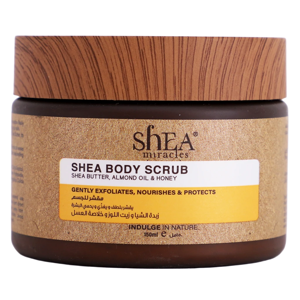 Shea Miracles Body Scrub with Shea Butter Almond Oil and Honey 150 ml