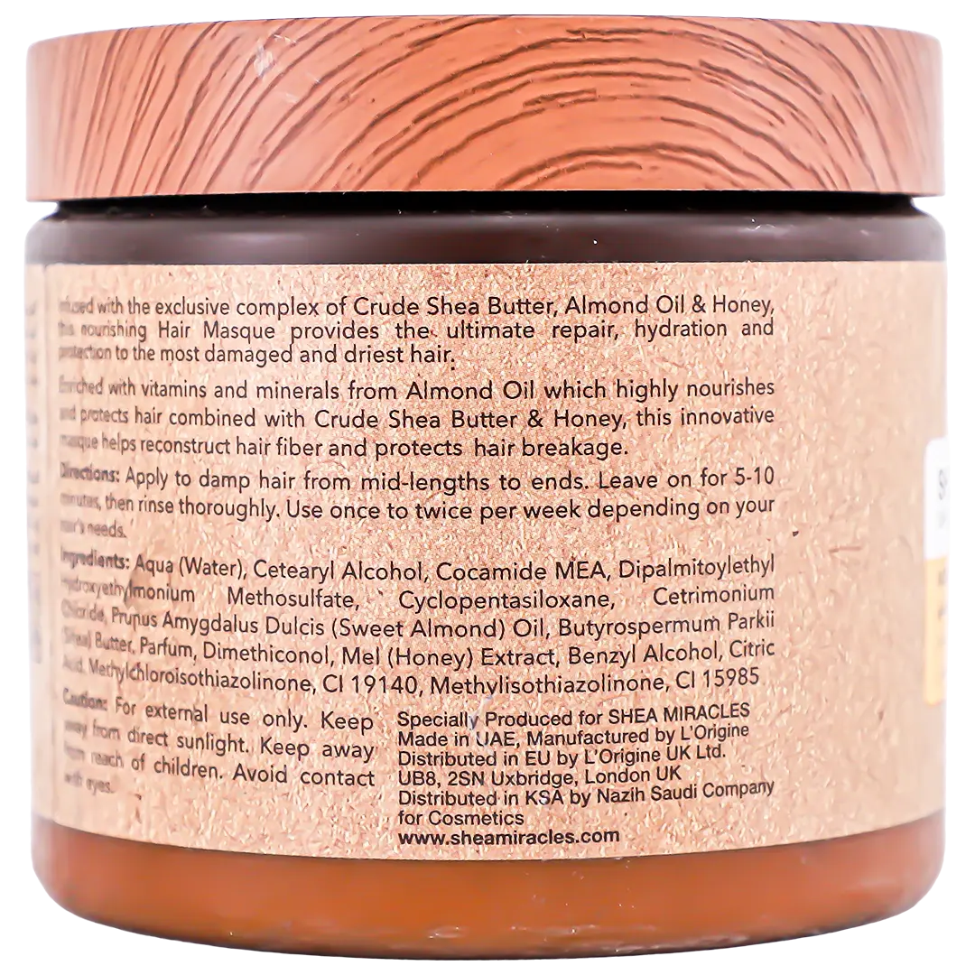 Shea Miracles Hair Moisturizing Mask with Shea Butter Almond Oil and Honey 500 gm - view 3