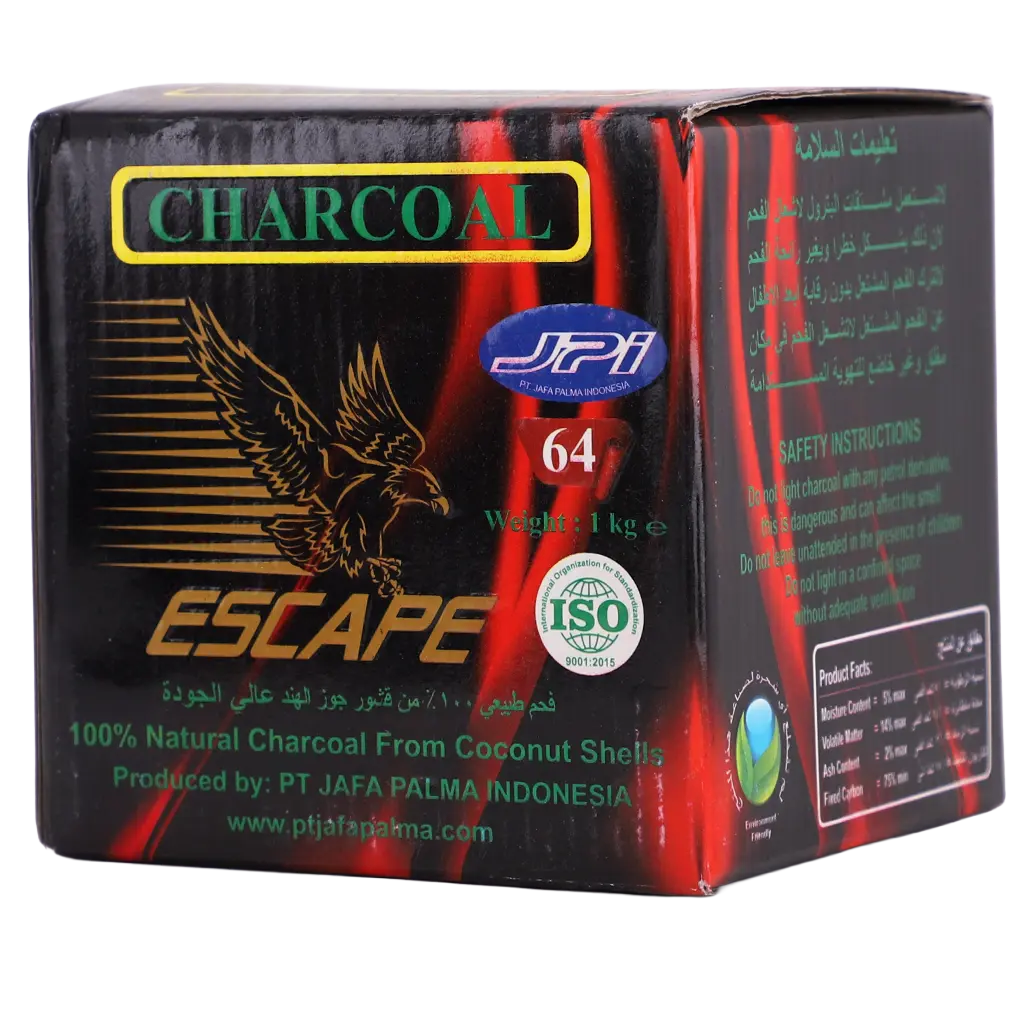 Escape Coconut Charcoal 1 kg 64 pcs - view 1