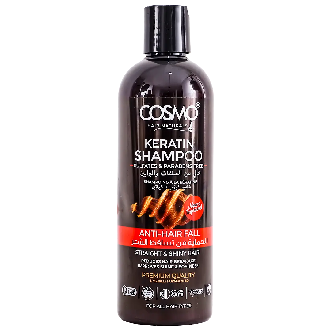 Cosmo Keratin Anti-Hair Fall Shampoo Sulfate And Paraben Free 480 ml - view 1