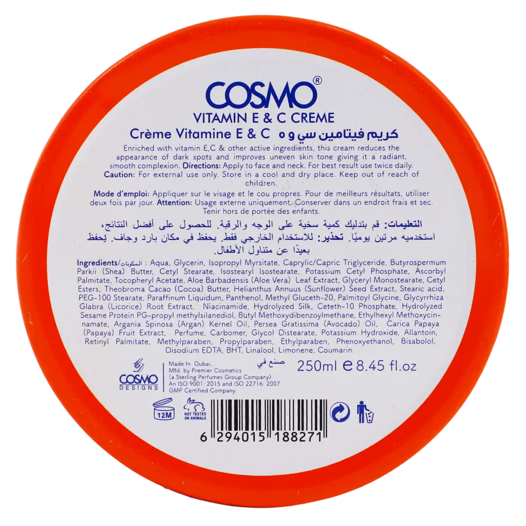 Cosmo Vitamin E And C Faceand Neck Cream 250 ml - view 4