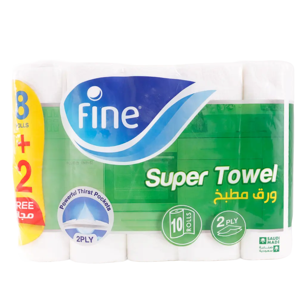 Fine Kitchen Paper Super Towel Tissue 40 sheets (8 Rolls +2 Free ) - view 1
