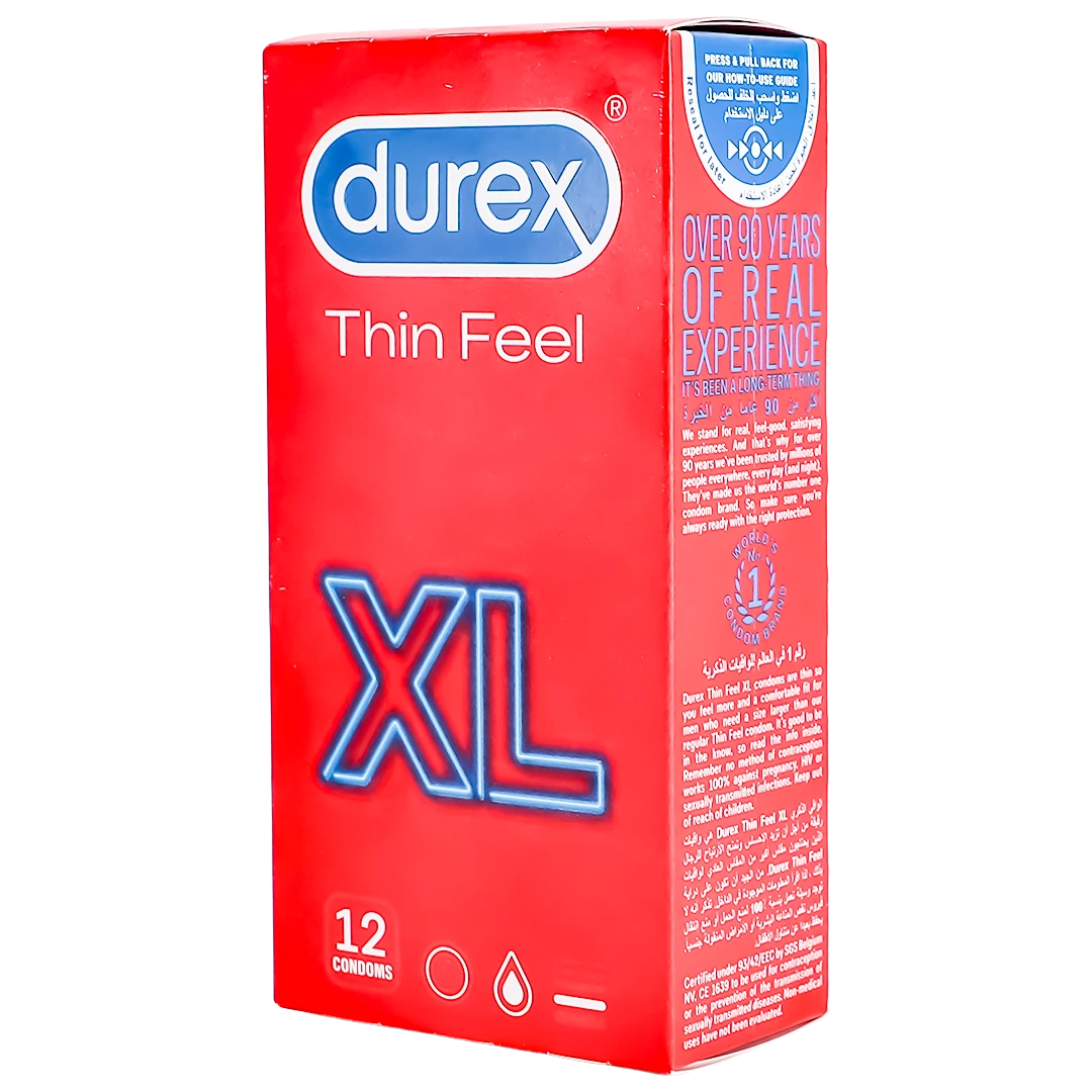 Durex Thin Feel XL Condoms Large Size 12 pcs