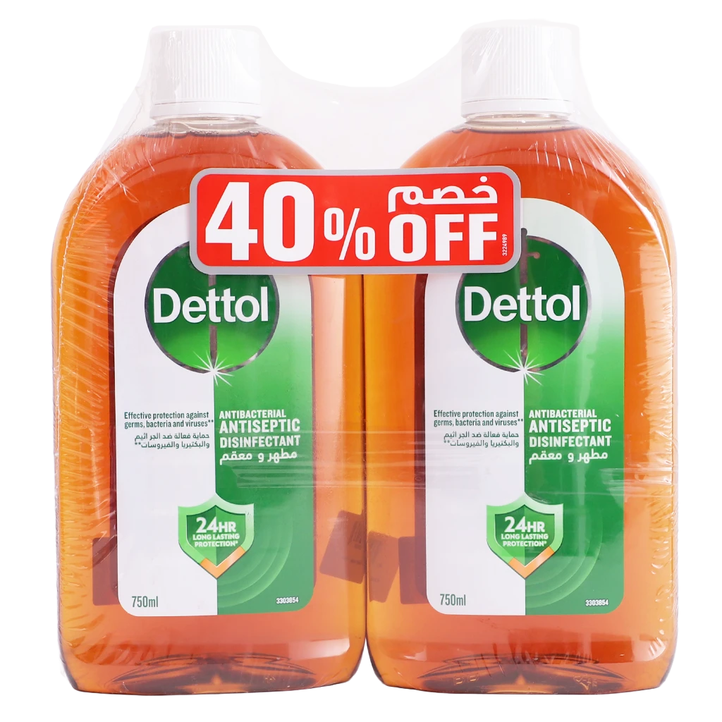 Dettol antiseptic liquid 2 pcs 750 ml