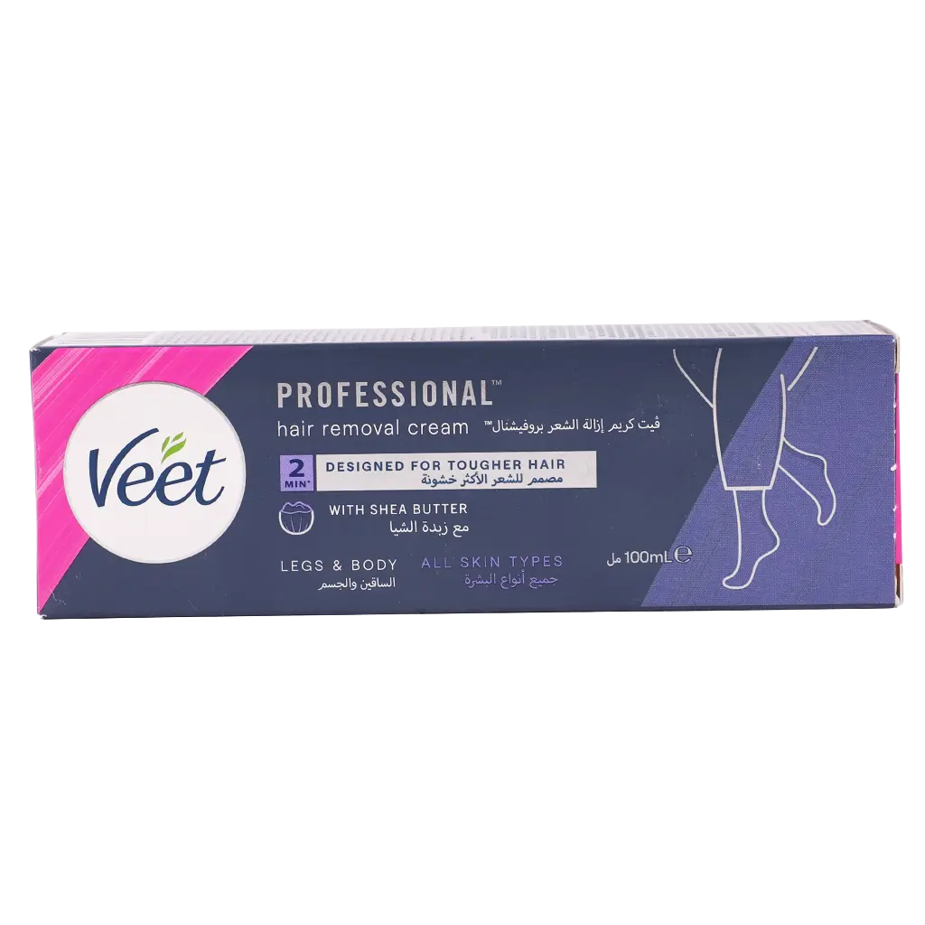 Veet Professional Hair Removal Cream For All Skin Types Legs and Body 100 gm - view 3