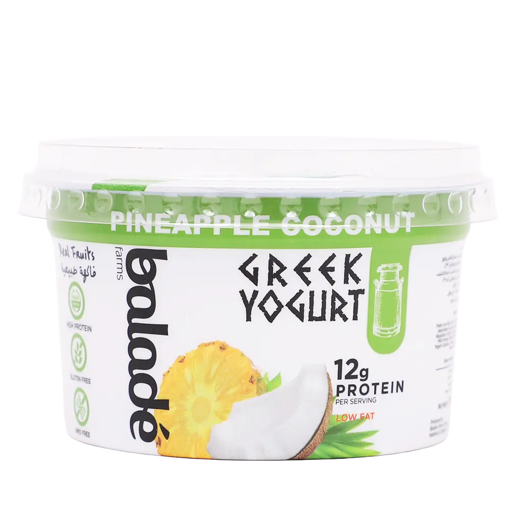 Greek Yoghurt Low Fat Pineapple Coconut 180 gm - view 4