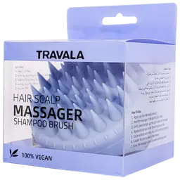 Travala Hair Scalp Massager Brush Blue