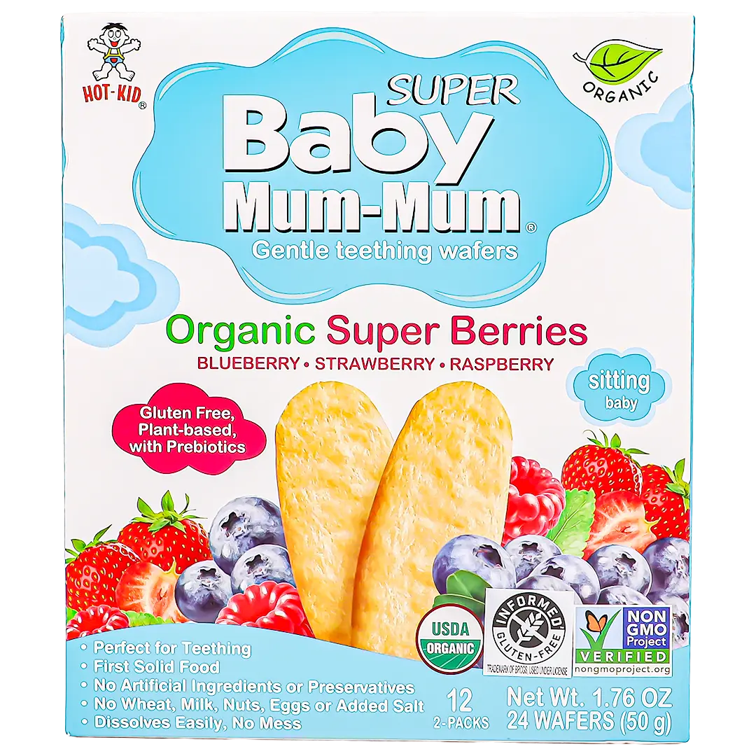Organic Baby MumMum Rice Biscuits berries  50 gm - view 2