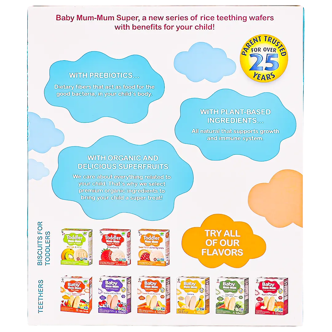 Organic Baby MumMum Rice Biscuits berries  50 gm - view 3