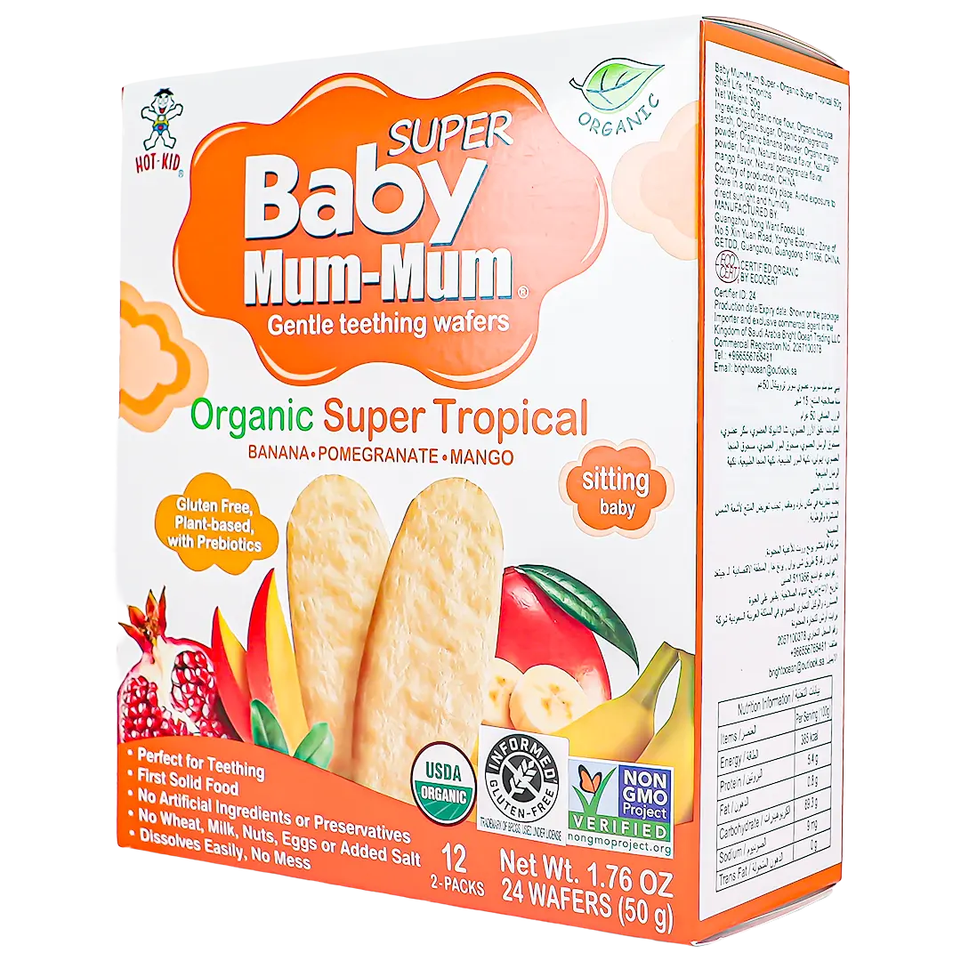 Organic Baby MumMum Rice Biscuits tropical  50 gm - view 1