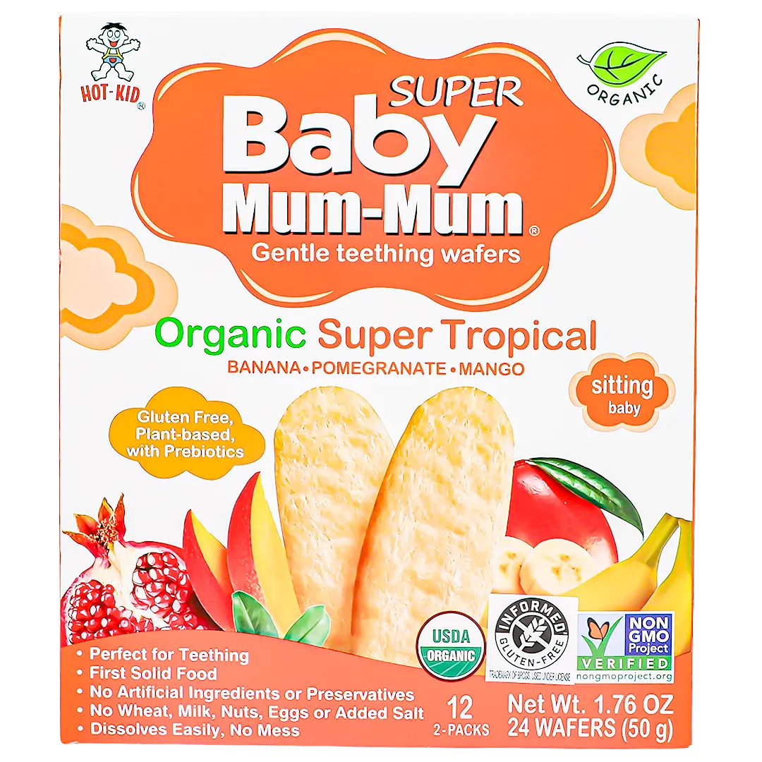 Organic Baby MumMum Rice Biscuits tropical  50 gm - view 2
