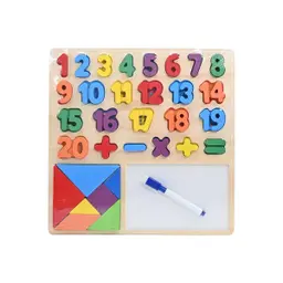 Big Wooden Color Numbering With Writing Board