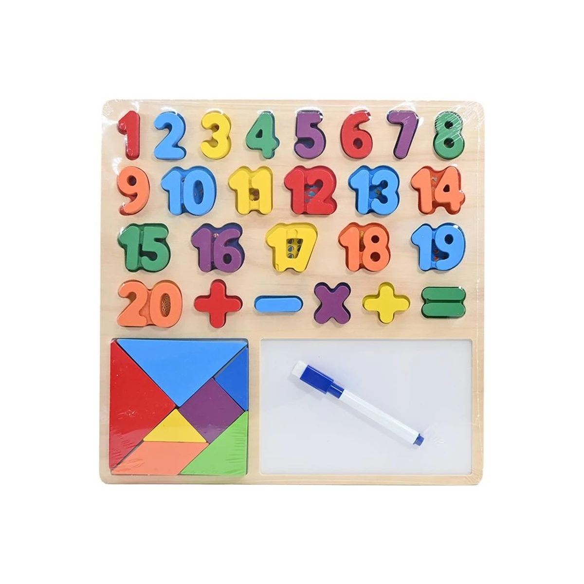Big Wooden Color Numbering With Writing Board