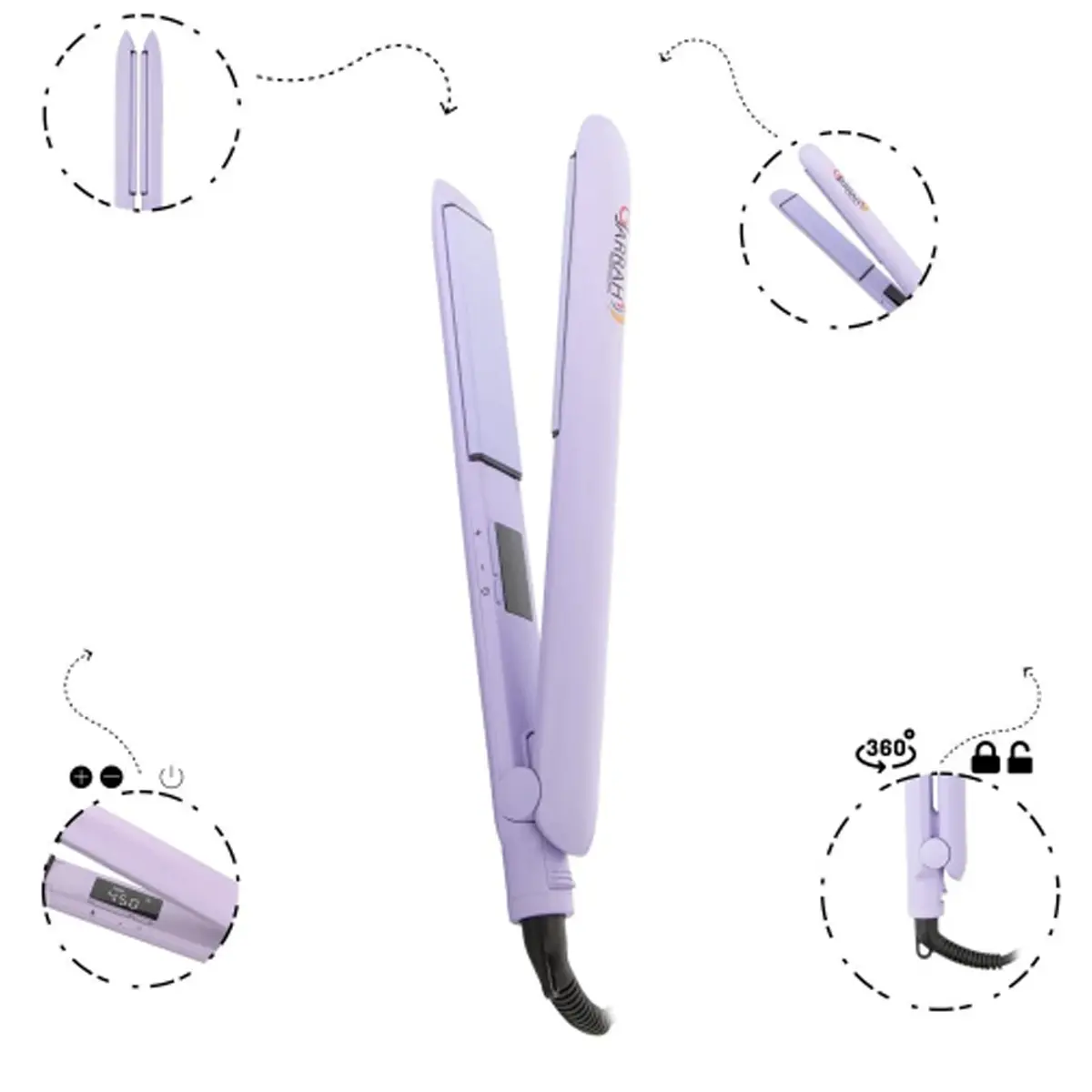 GJarrah Ceramic Surgeon Hair Straightener  GJ-2316 - view 5