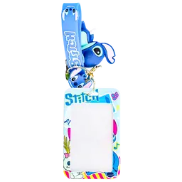 Stitch Keychain With Card Holder Assorted Design 1 pcs