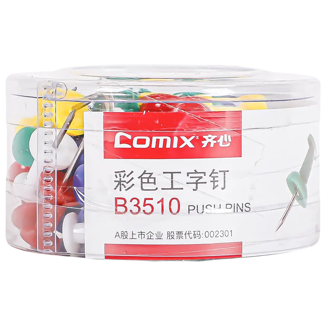 Comix Color Push Pins BOX OF 60 PCS - view 1