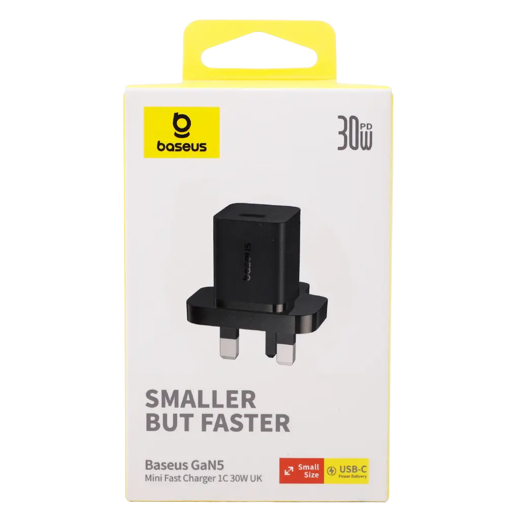  Baseus  GaN5 Fast Chargermini 1C 30W UK Cluster Black - view 4