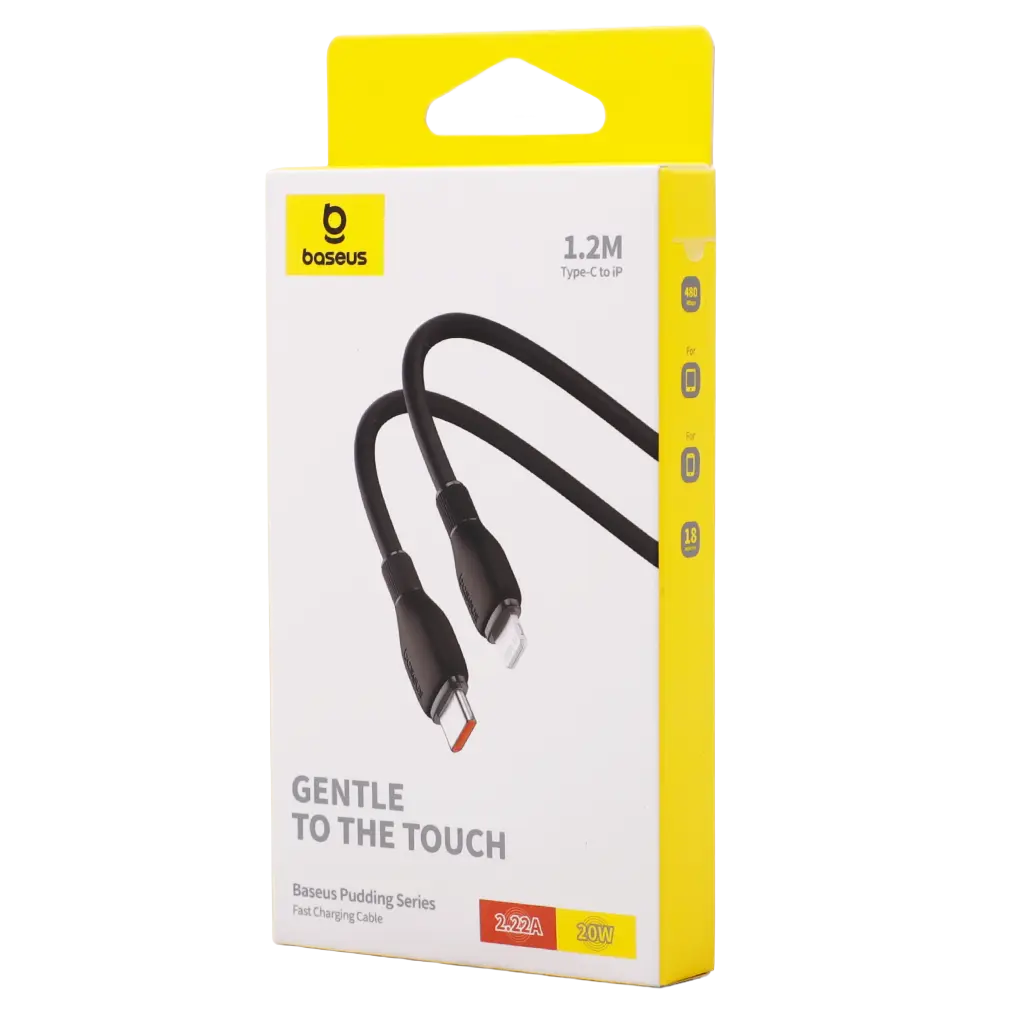  Baseus  Pudding Series Fast Charging Cable Type-C to iP 20W 1.2m Cluster Black - view 2