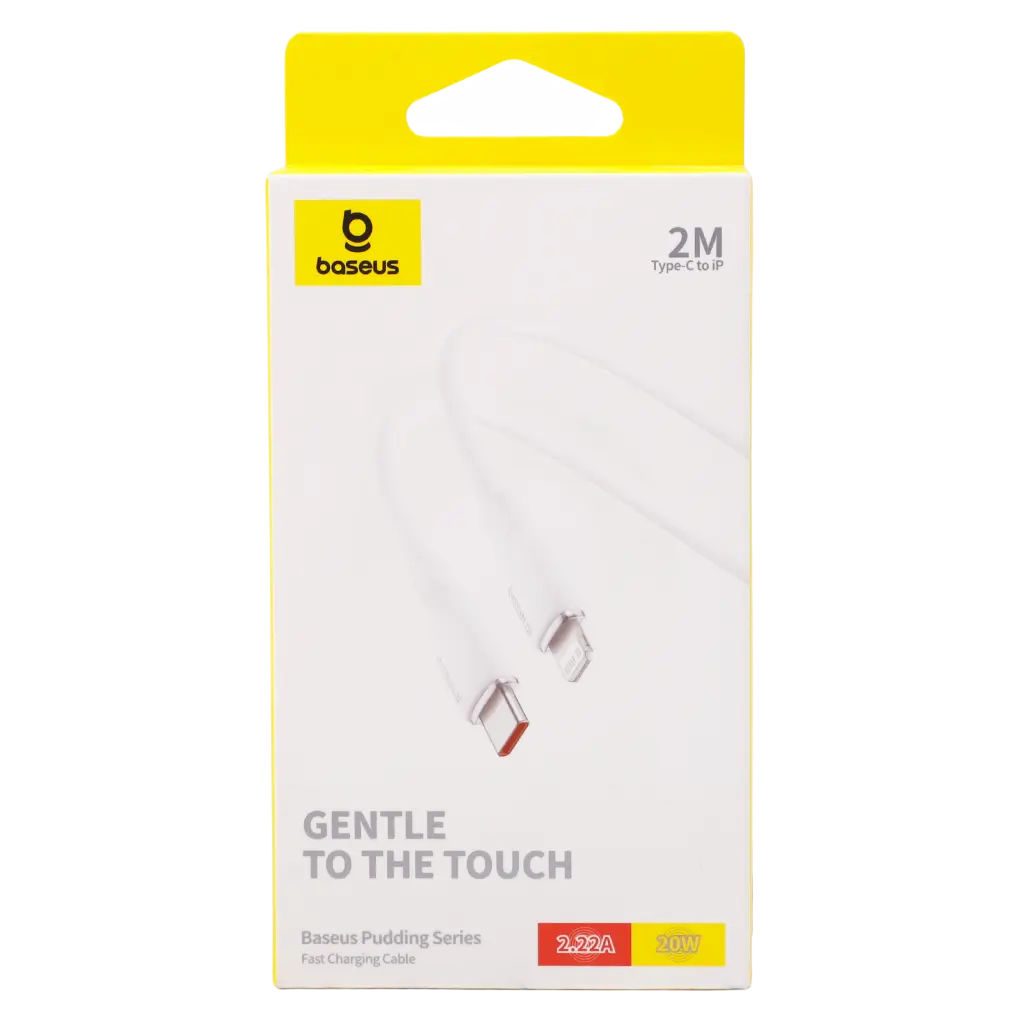  Baseus  Pudding Series Fast Charging Cable Type-C to iP 20W 2m Stellar White - view 3