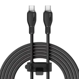 Baseus pudding series fast charging cable type c to type c 100w 2m cluster black