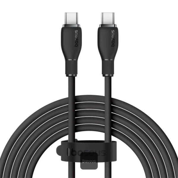 Baseus pudding series fast charging cable type c to type c 100w 2m cluster black