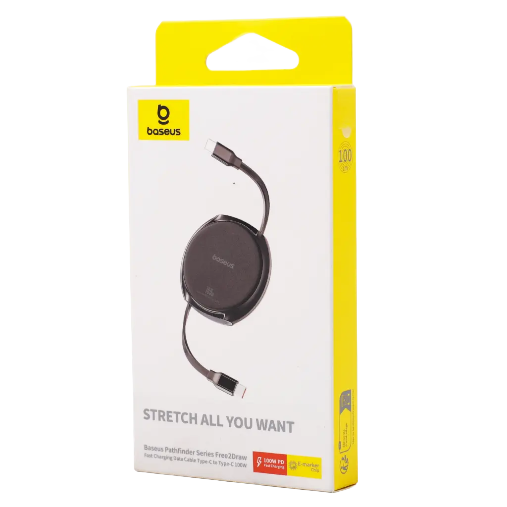  Baseus  Pathfinder Series Free2Draw Fast Charging Data Cable Type-C to Type-C 100W 1m Cluster Black - view 2