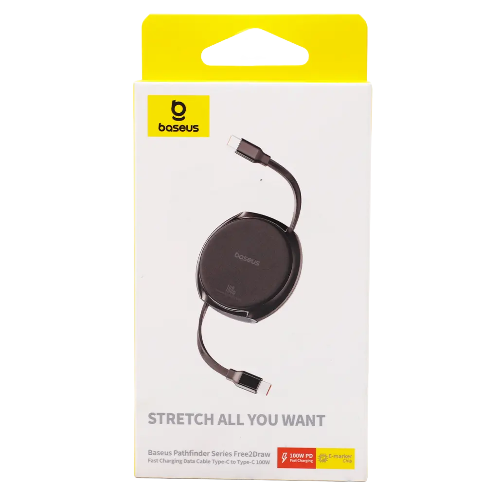  Baseus  Pathfinder Series Free2Draw Fast Charging Data Cable Type-C to Type-C 100W 1m Cluster Black - view 3
