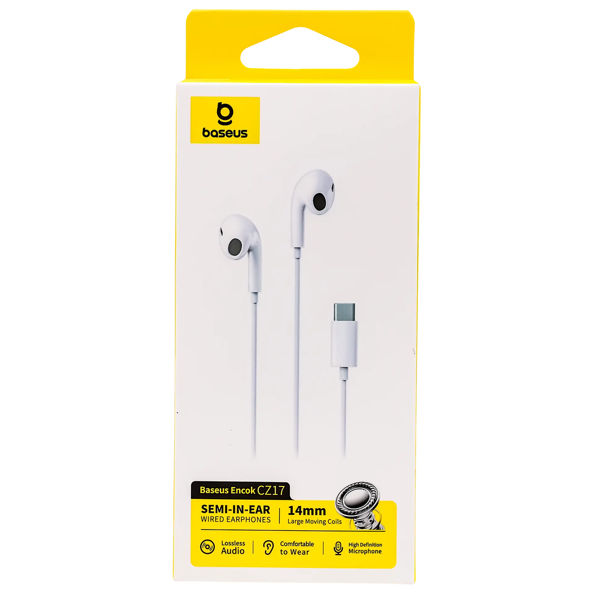 Baseus  Encok CZ17 Semi-In-Ear Wired Earphones Moon White - view 2
