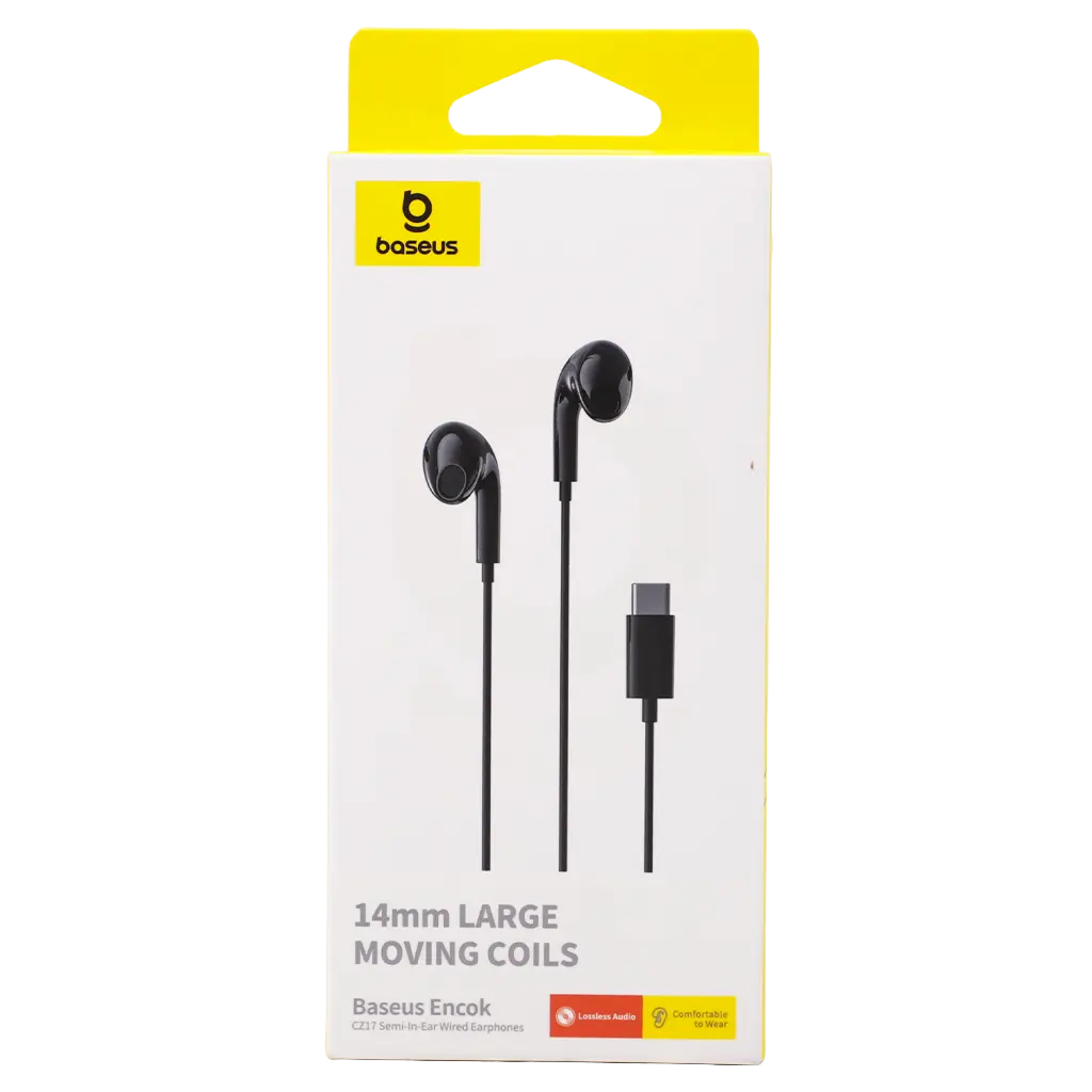  Baseus  Encok CZ17 Semi-In-Ear Wired Earphones Cluster Black - view 3