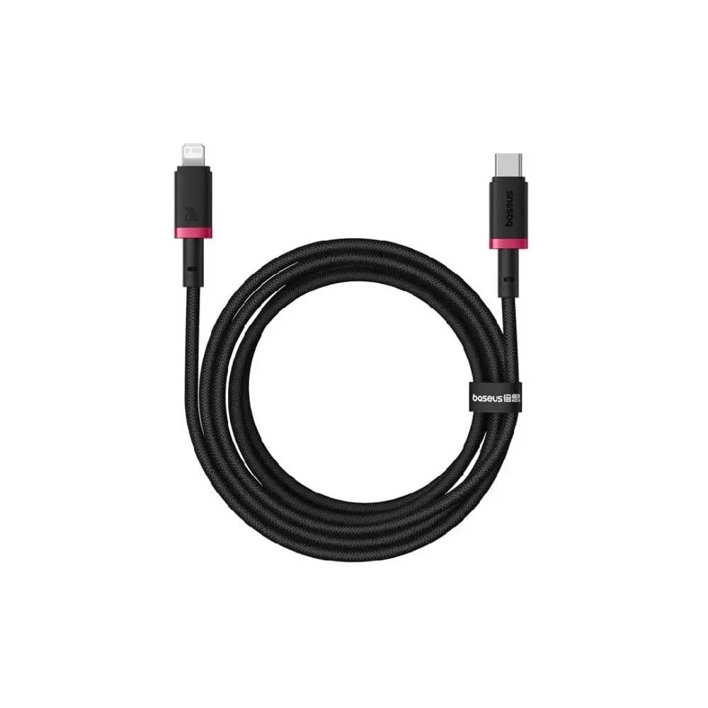 Baseus dura series fast charging cable type c to iphone 20w 1m grey black - view 1