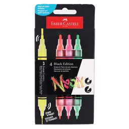 Faber Castell Be Shake&Paint Acrylic Markers Set Of 4 Neon